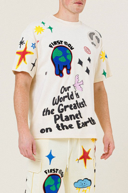 First Row Earth Graphic Tee