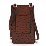 Ostrich Croc Crossbody Bag Cell Phone Purse