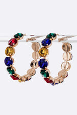 Oversize Crystal Iconic Hoop Earrings