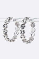 Oversize Crystal Iconic Hoop Earrings