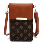 CM Monogram Cell Phone Purse Crossbody Bag