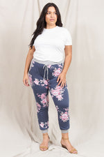 Plus Floral Drawstring Jogger