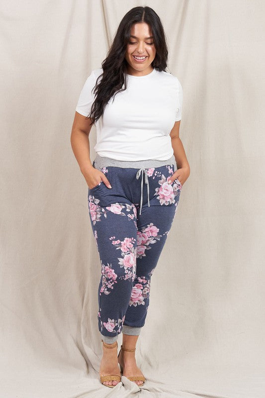 Women's Floral Drawstring Jogger