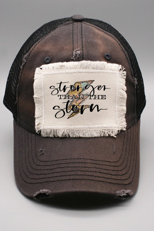 Stronger Than The Storm Sunflower Bolt Cap