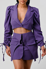 Women's Stunning Blazer and Skirt Set