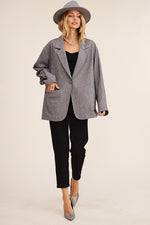 Women's Oversized Solid Color Blazer