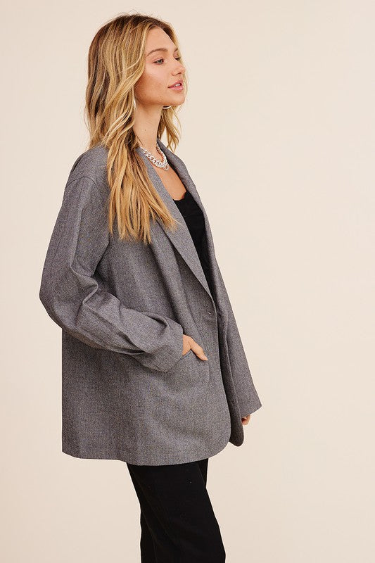 Women's Oversized Solid Color Blazer