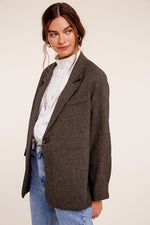 Women's Oversized Solid Color Blazer