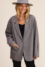 Women's Oversized Solid Color Blazer