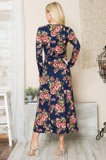 Floral Maxi Wrap Dress