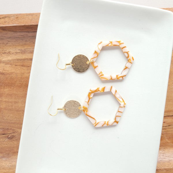 Lennox Earrings - Pumpkin Spice