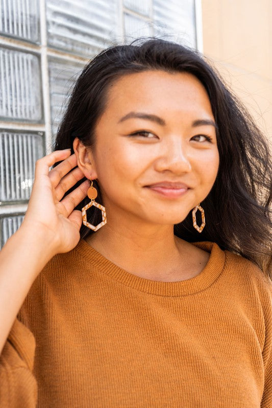 Lennox Earrings - Pumpkin Spice