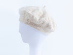 Women's Rhinestone Faux Fur Beret