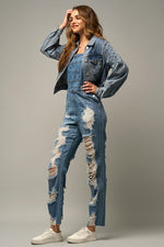 Heavy Distressed Women's Straight Fit Overall