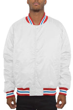 Weiv Polyester Solid Varsity Jacket