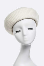 Brushed Wool Structure Beret