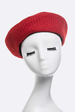 Brushed Wool Structure Beret