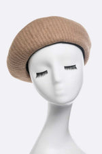 Brushed Wool Structure Beret