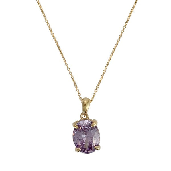 Confection Purple Crystal Necklace