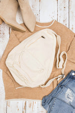 Women's Oversized Canvas Sling Bag