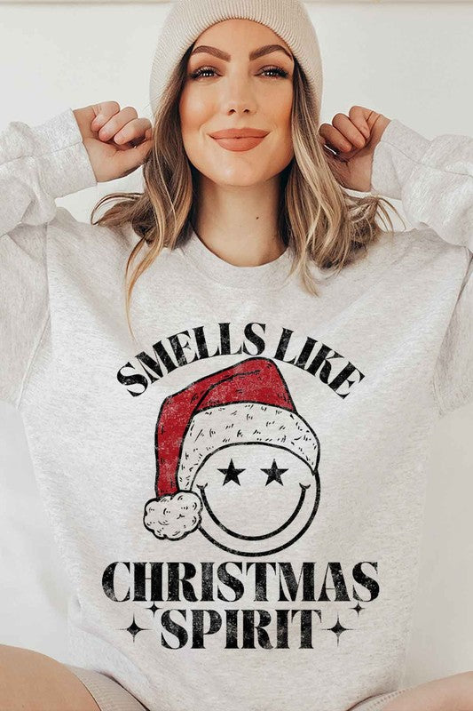 Women's Christmas Spirit Graphic Sweatshirt Plus Size