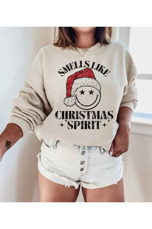 Women's Christmas Spirit Graphic Sweatshirt Plus Size