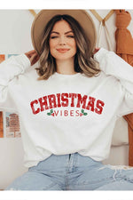 Christmas Vibe Graphic Sweatshirt Plus Size