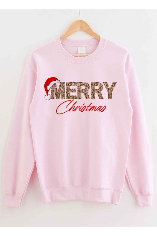 Women's Merry Christmas Graphic Plus Size Sweatshirt