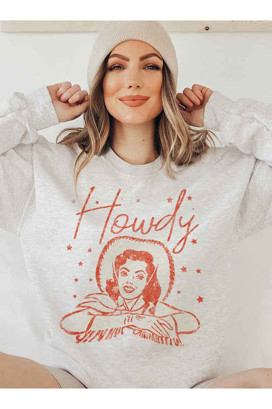 Women's Howdy Cowgirl Graphic Sweatshirt