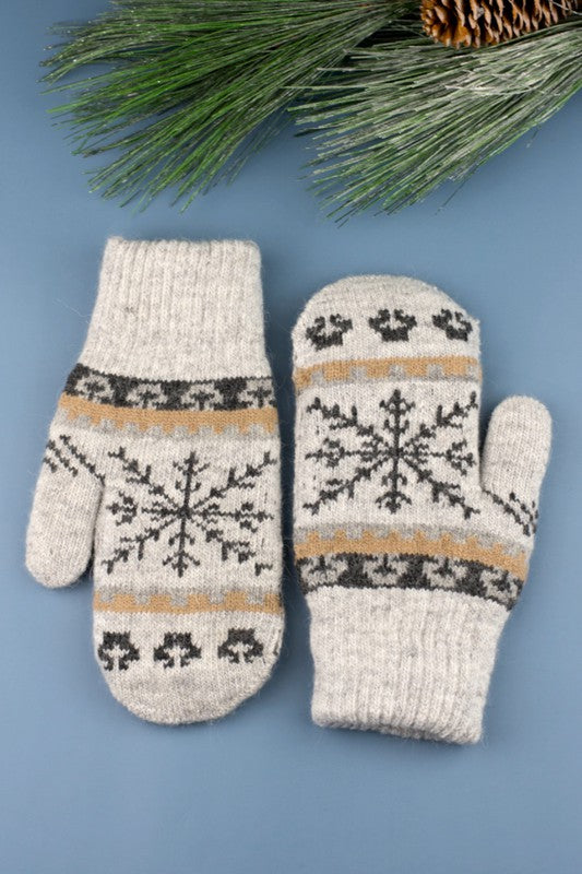 Nordic SnowflakeMittens