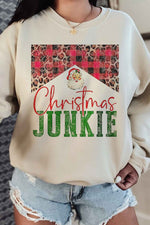 Christmas Junkie Graphic Sweatshirt