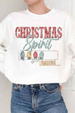 Women's Loading Christmas Spirit Graphic Sweatshirt