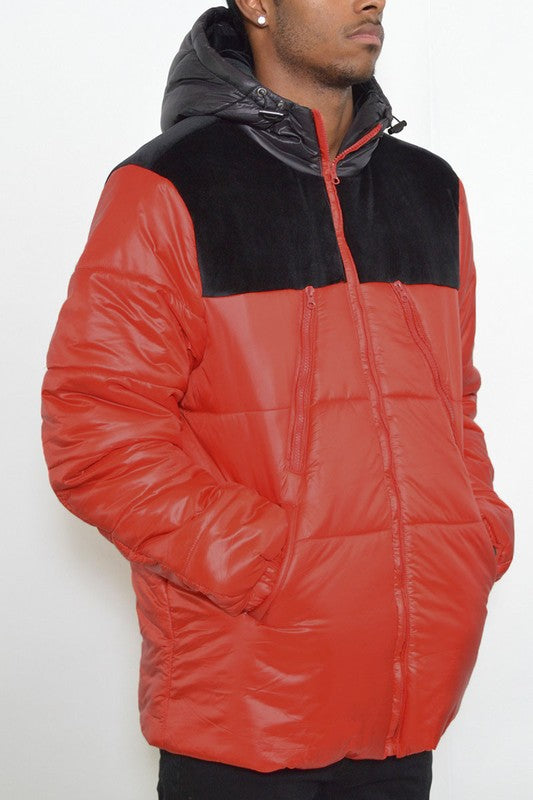 Men's Padded Buffle Puffer Jacket