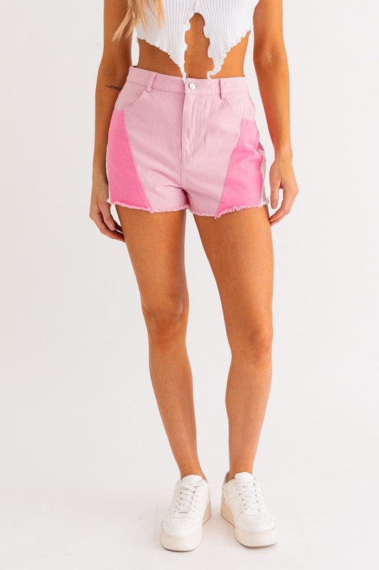 LE LIS Color Blocked Shorts