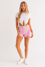 LE LIS Color Blocked Shorts