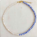 So Fresh Pearl And Porcelain Choker Necklace