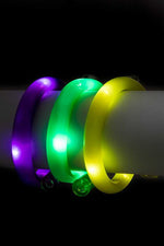 Light UP Mardi Gras Bracelet Set