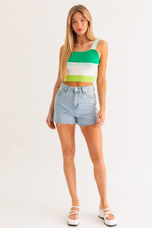 LE LIS Stripe Knit Tank