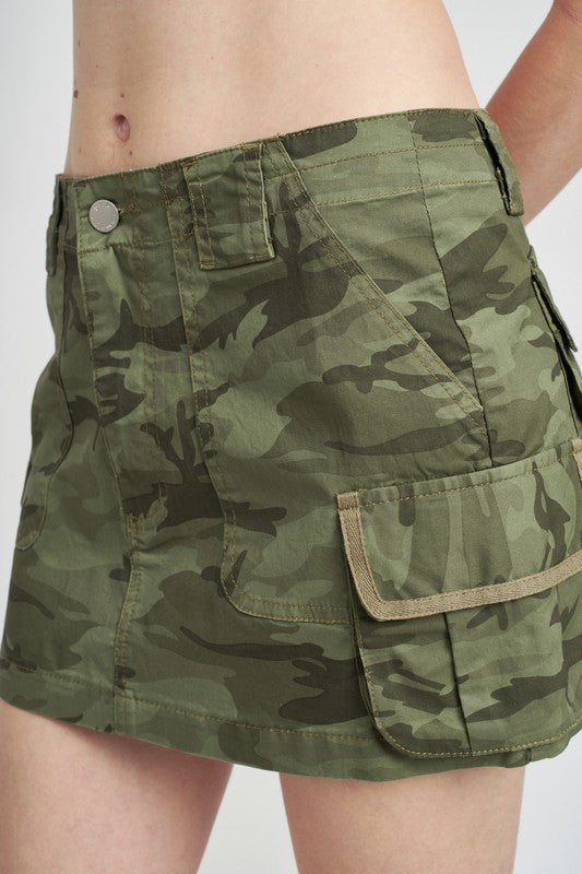 Women's Cargo Mini Skirts