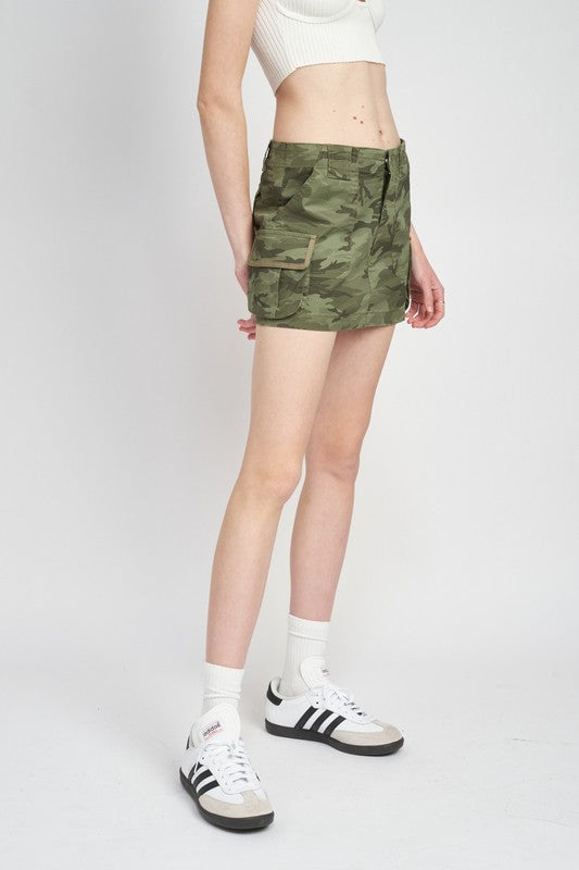 Women's Cargo Mini Skirts