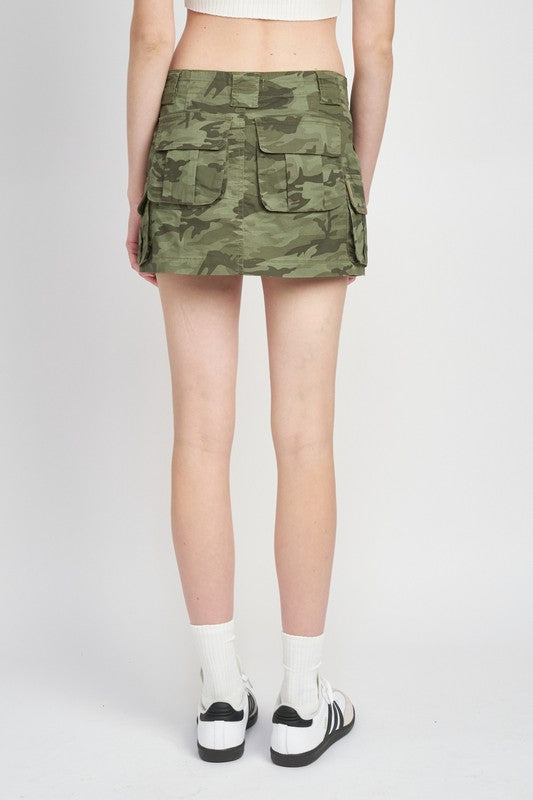 Women's Cargo Mini Skirts