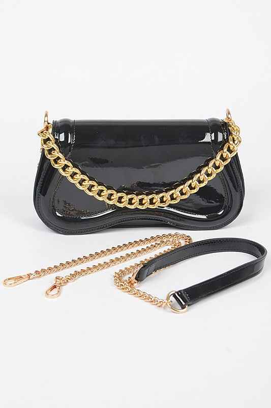 Vegan Patent Leather Iconic Crossbody Bag