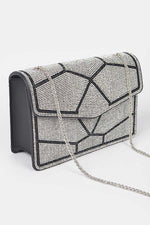 Rhinestone Iconic Crossbody Shoulder Bag