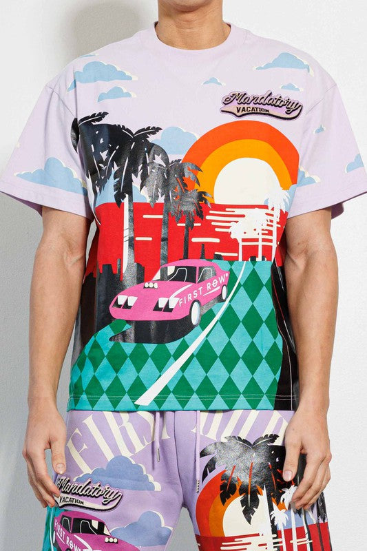 First Row Mandatory Vacation Graphic Tee