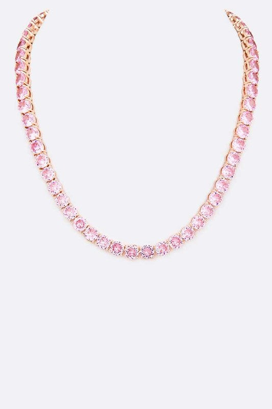 Women's Jewelry 18 Cubic Zirconia Necklace