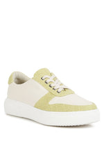 Kjaer Dual Tone Leather Sneakers