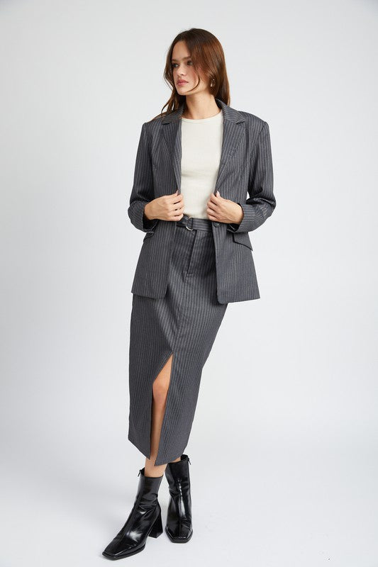 Women's Pin Striped Formal Blazer