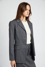 Women's Pin Striped Formal Blazer