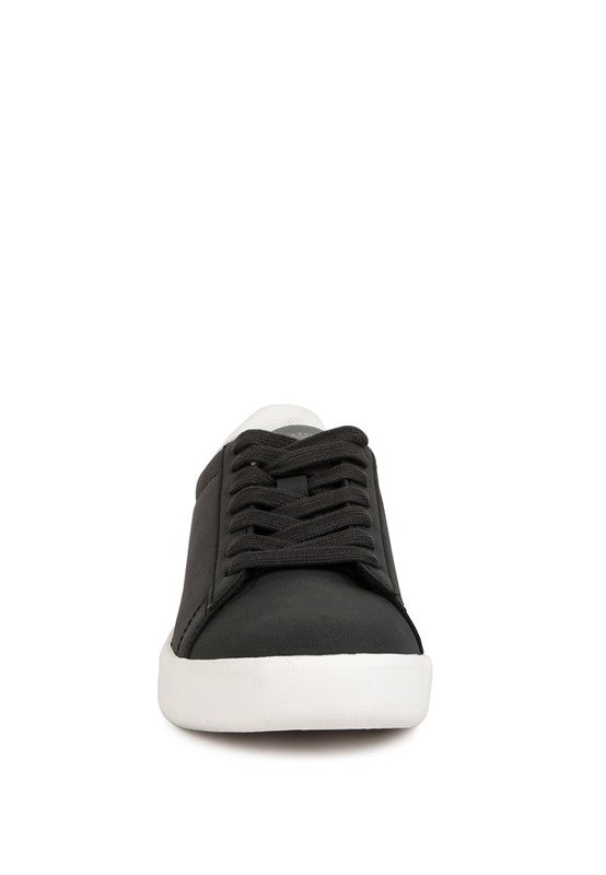 Minky Lace Up Casual Sneakers