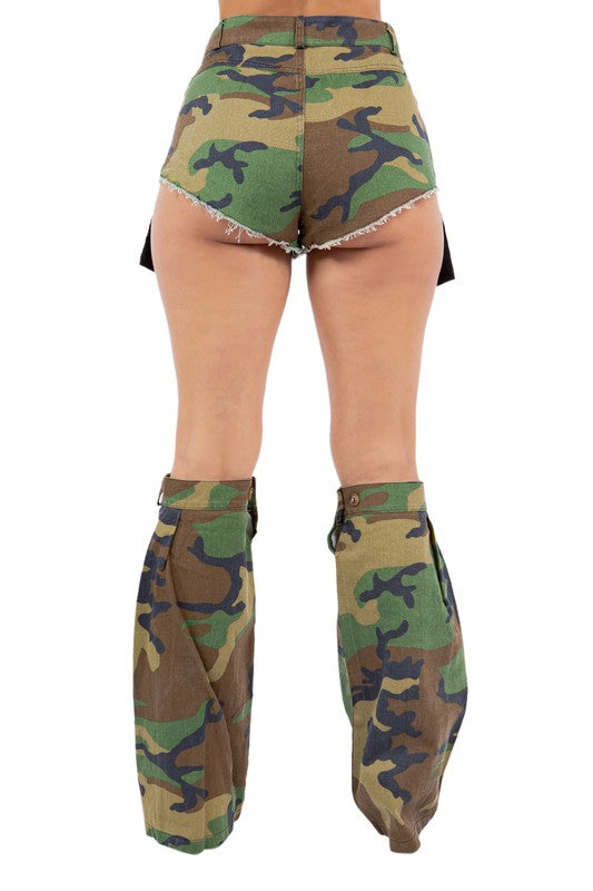 Women's Sexy Shorts with Leg Warmers